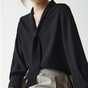 Blouses | Blouse Met Strik  – Dames Blouses Blouses