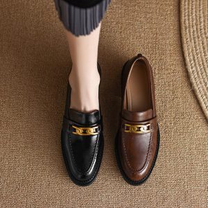 Halfhoge Schoenen | Loafers Van Imitatieleer  – Dames Dames Dames