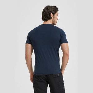 Shirts & Polos | T-Shirt Met Slim Fit Van Gemerceriseerd Katoen  – Heren Heren hemelsblauw