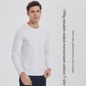 Shirts & Polos | Zachte Longsleeve Van Katoen-Jersey  – Heren Heren framboos