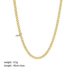 Sieraden | Ketting Ip Gold Plating  – Heren Accessoires goud