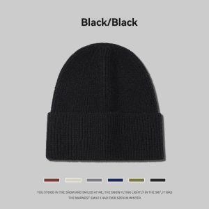 Sjaals, Petten & Handschoenen | Katoenen Beanie Met Ribstructuur  – Heren Accessoires Heren