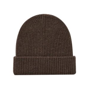 Sjaals, Petten & Handschoenen | Katoenen Beanie Met Ribstructuur  – Heren Accessoires Heren