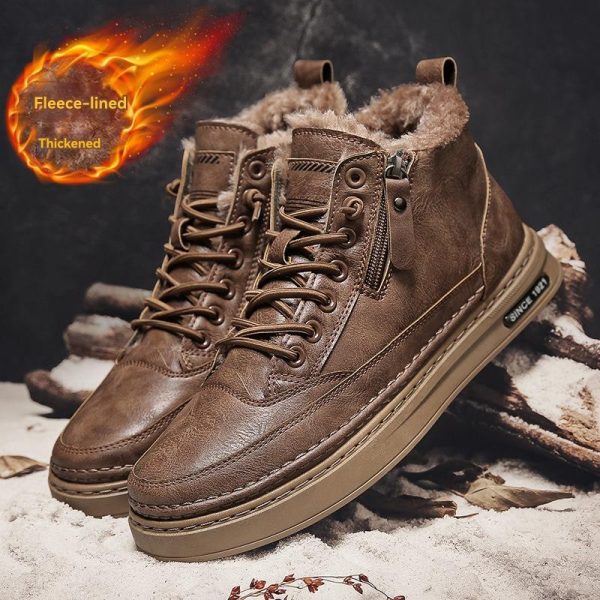 Sneakers | Gevoerde Boots Met Logodetail  – Heren Heren grijs