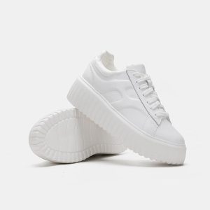 Sneakers | Plateausneakers Met Contrasterende Zool  – Dames Dames Dames