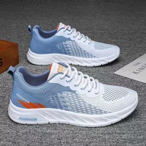 Sneakers | Veterschoenen Met Sportieve Look  – Heren Heren grijs